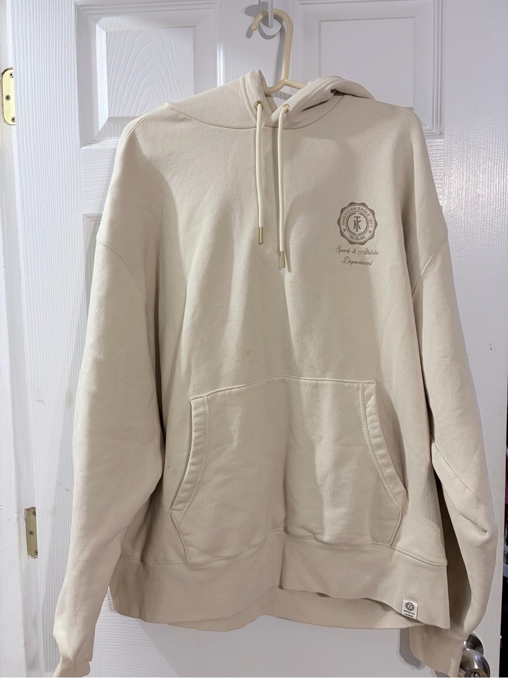 American Eagle x Tru Kolors Travis Kelce Graphic Hoodie Cream XXL